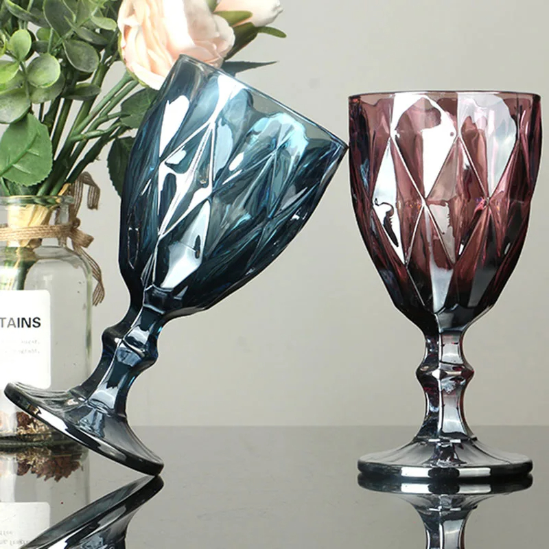 Champagne Flute Pair - Nordic rzeźbione szklane kieliszki do wina