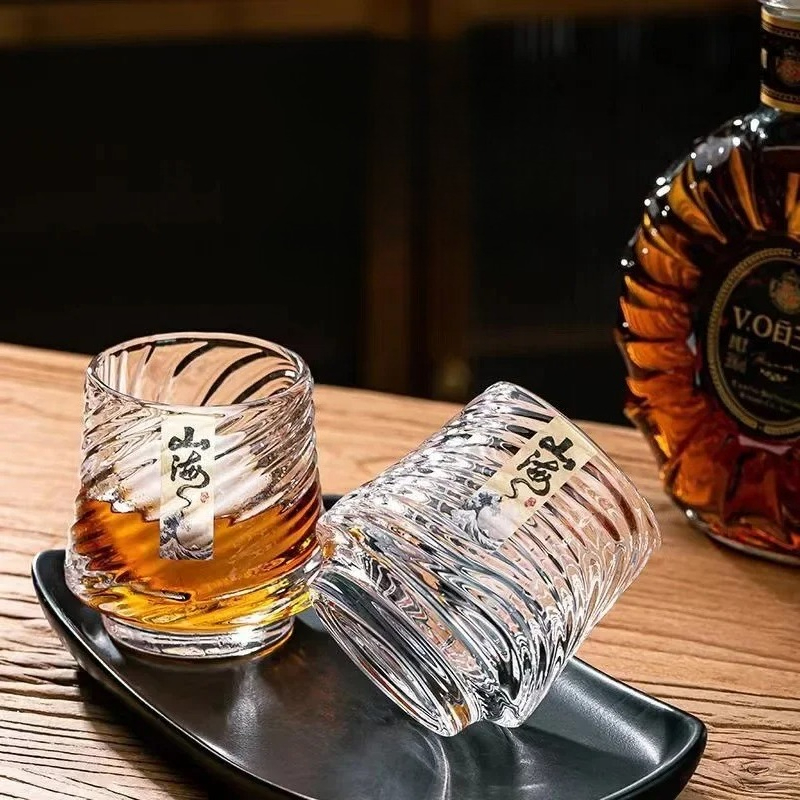 Wine Whiskey Beer - Zestaw szklanych kieliszków do whisky Shanhai,