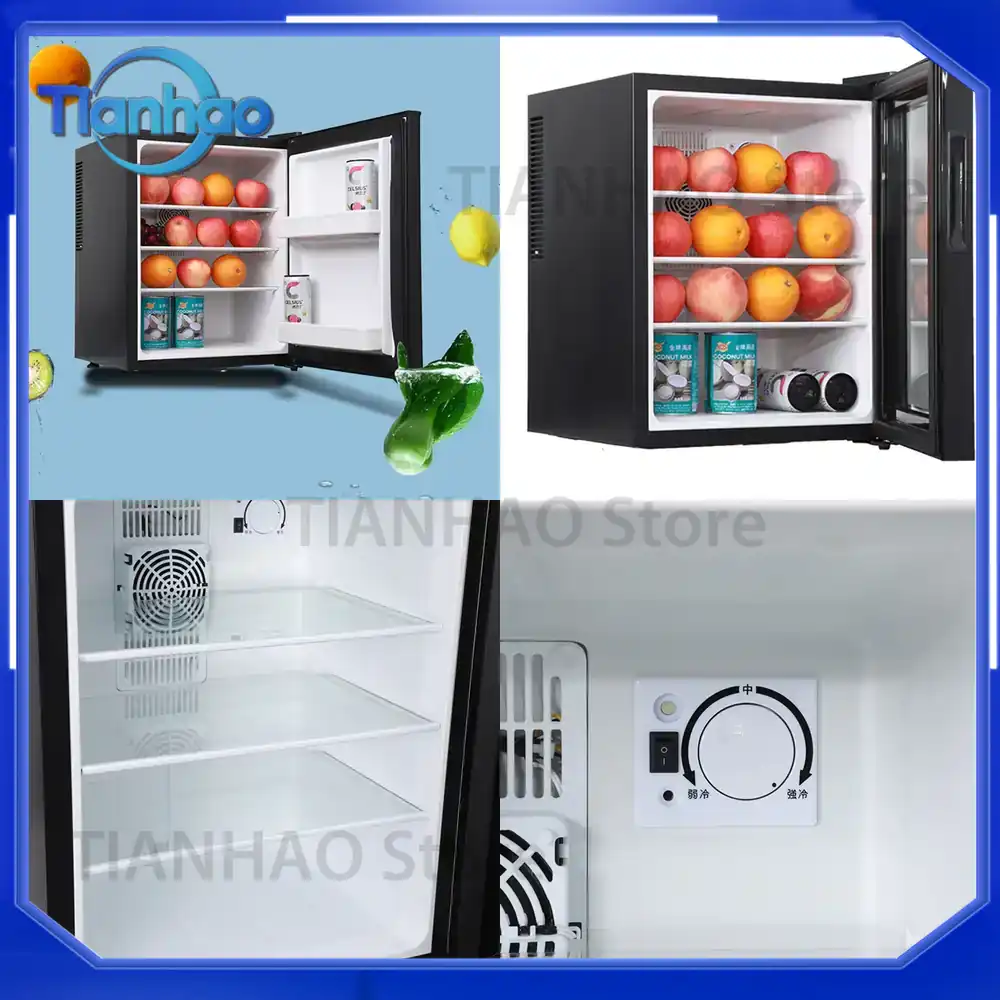 Wine Beer Fridge Small - Mini Lodówka Chłodziarka 40L Szklana Drzwiczka