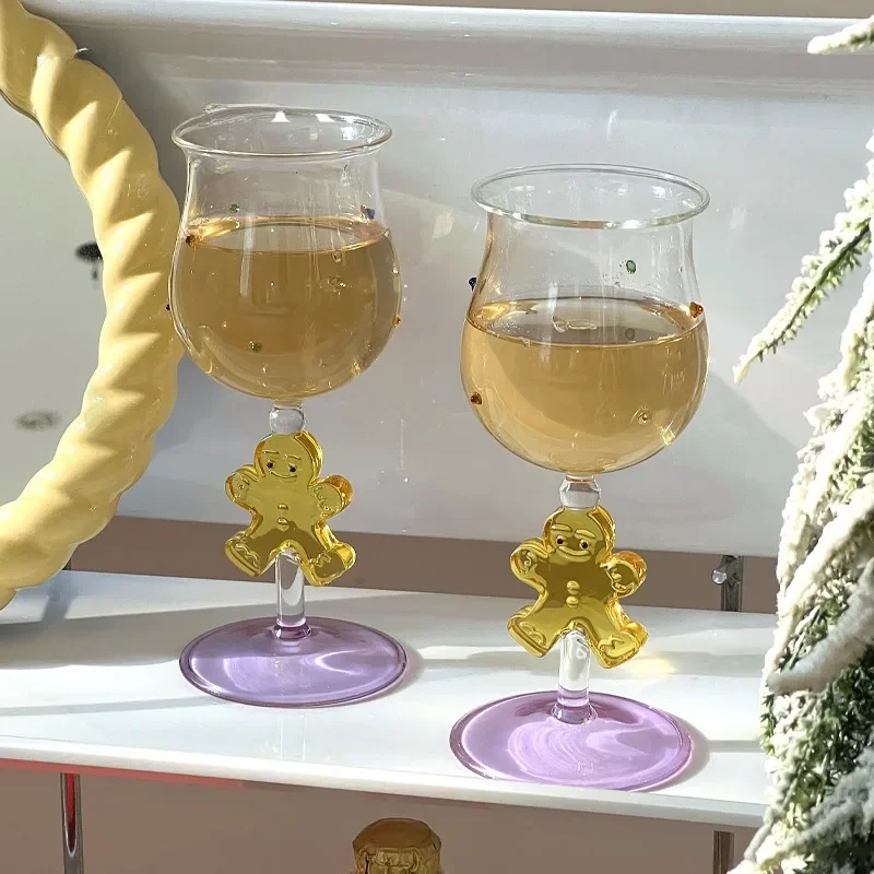 Wine Beer Foot - Świąteczny kieliszek do szampana z wysokimi