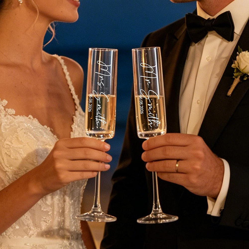 Personalizowane kieliszki do s – Champagne Flute Pair recenzja i cena