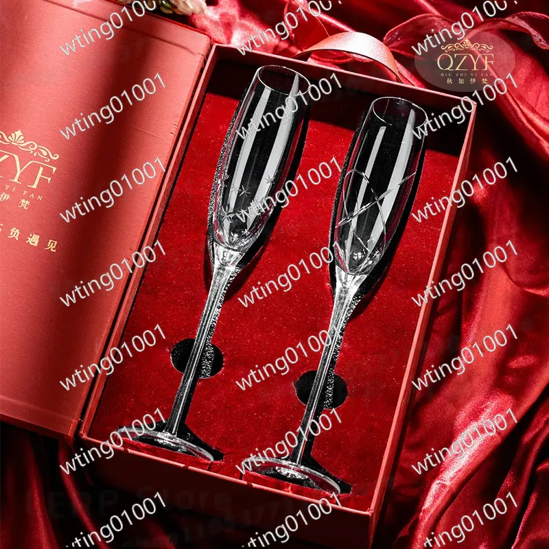 Para ręcznie rzeźbionych krysz – Champagne Flute Pair recenzja i cena