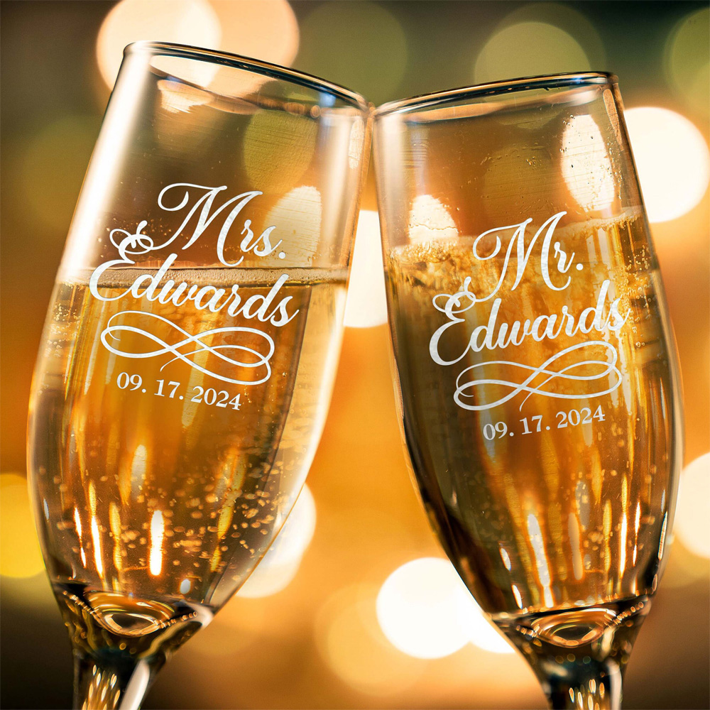 Flety do szampana spersonalizo – Champagne Flute Pair recenzja i cena