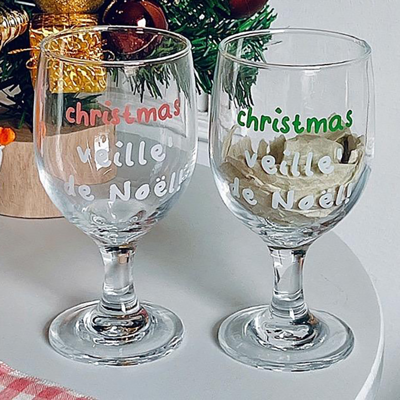 Kieliszki szklane z nadrukiem  – Wine Beer Foot recenzja i cena