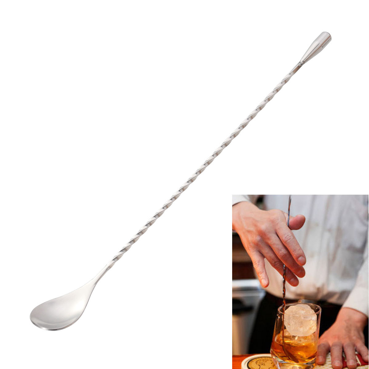 Łyżka do koktajli ze stali nie – Bar Spoon Twisted recenzja i cena