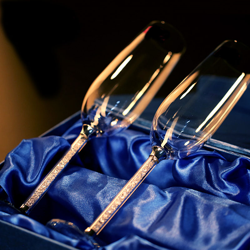 Kreatywny ślubny kieliszek do  – Champagne Flute Pair recenzja i cena